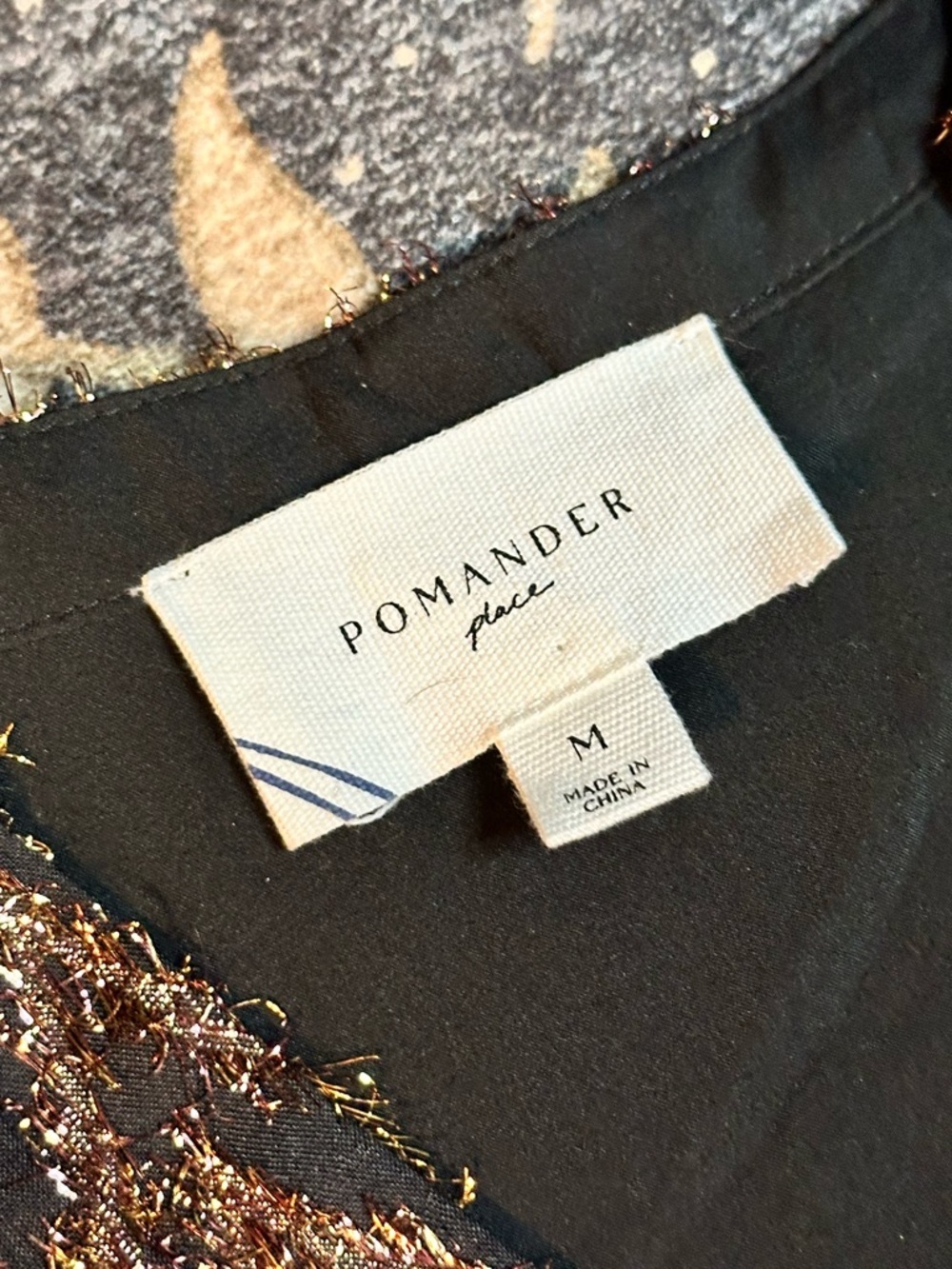 Pomander Place Metallic Ikat Kenzo Dress M - Picture 7 of 7